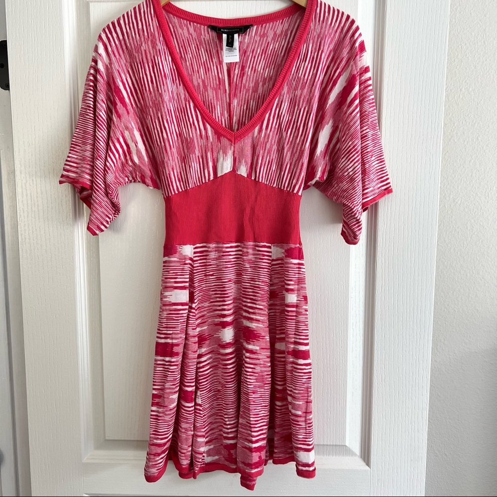 BCBGMaxzaria V-Neck Knit Dress XXS